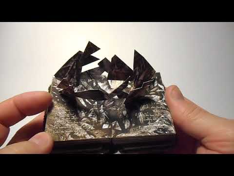 Miniature Pop Up Book "The Hollow Men" by T.S. Eliot