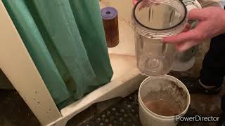 GE high flow household filtration system filter change