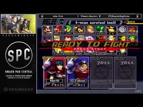 SPC12 Winners Quarters - John Wick (Marth) vs PF|DoucheBagDylan (Captain Falcon)