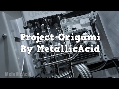 Project Origami Custom Watercooled IN WIN S-FRAME PC Build - LiquidCooled Computer Mod Metallicacid