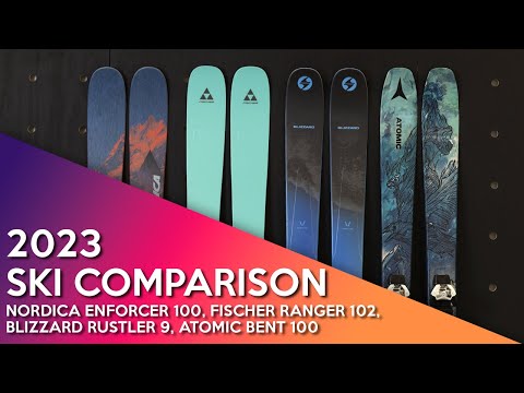 2023 Nordica Enforcer 100, Fischer Ranger 102, Blizzard Rustler 10, Atomic Bent 100