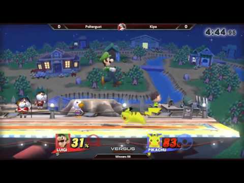 Smash 4 Versus Weekly 8/13/15 - Winners R4 - Poltergust (Luigi) vs Kipa (Pikachu/Marth)