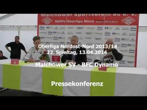 Malchower SV-BFC Dynamo,22. Spieltag 2014, Pressekonferenz