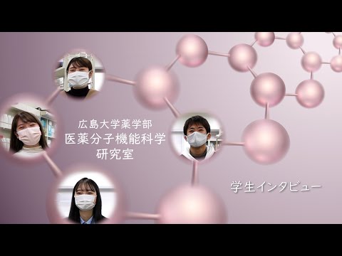 広島大学薬学部 在学生からのメッセージ「医薬分子機能科学研究室」