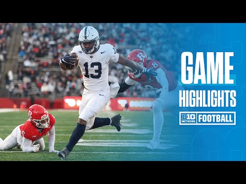 Penn State vs. Rutgers | HIGHLIGHTS | Big Ten Football | 11/29/25