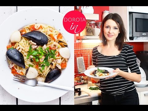 Spaghetti z owocami morza 🦐 🦑 🦀 🍝 | Dorota Kamińska