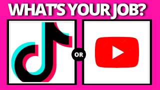 What's Your JOB? TikTok or YouTube! Aesthetic Quiz