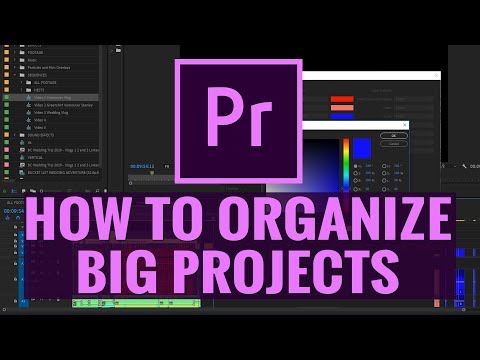 How To Organize BIG PROJECTS in Premiere Pro CC