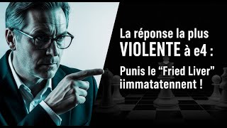 La réponse la plus VIOLENTE à e4 : Punis le "Fried Liver" immédiatement !