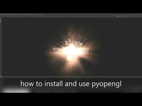 how to setup pyopengl (Python + opengl)