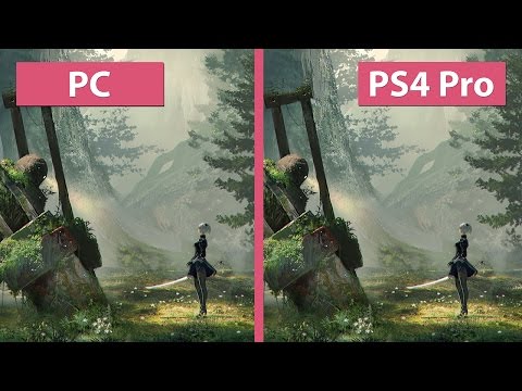 nier automata pc vs ps4 pro nier automata pc vs ps4 pro
