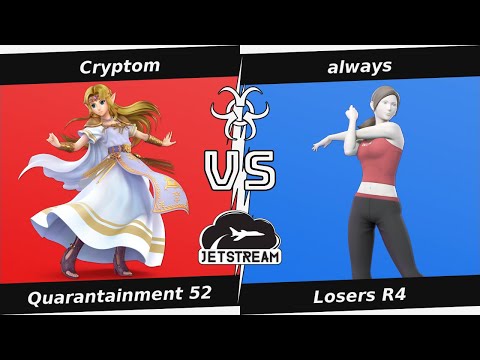 Quarantainment 52 Losers R4 - Cryptom (Zelda) Vs. always (WiI Fit Trainer) Smash Ultimate - SSBU