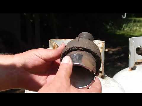 Homemade propane tank valve removal tools for use with an impact. Easy peesy.
