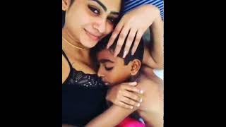 Srilankan actress Piumi Hansamali hot with her son