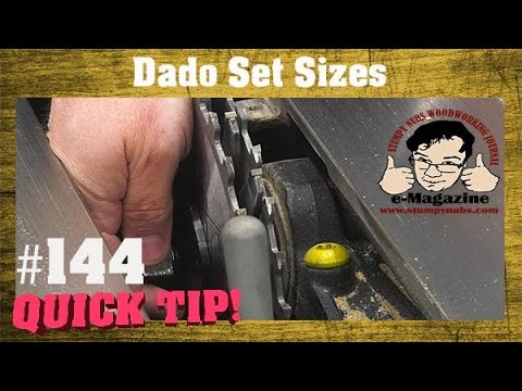 Why don't we all use 10-inch dado sets on our 10-inch saws?