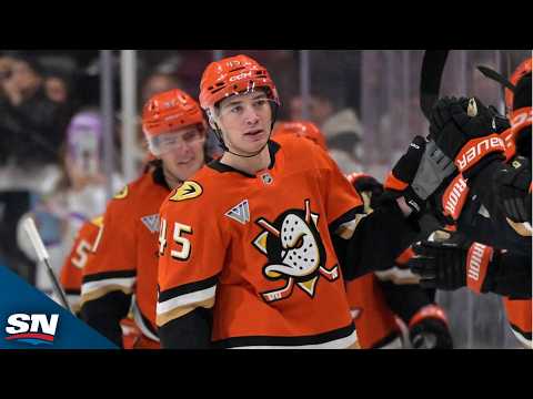 Ducks' Beckett Sennecke Rifles Curl-And-Drag Snipe Past Oilers' Tristan Jarry