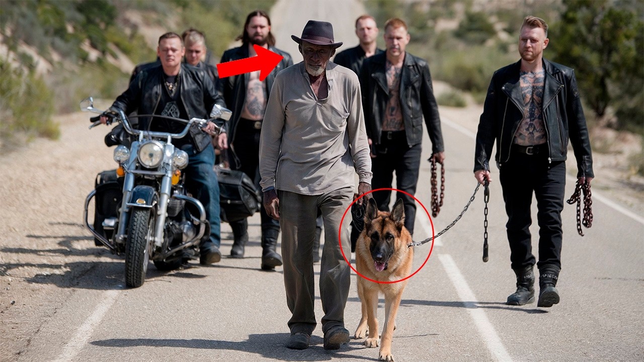 Racist Bikers Attacked a Black Veteran, Unaware His Dog Was a Former Military Hero