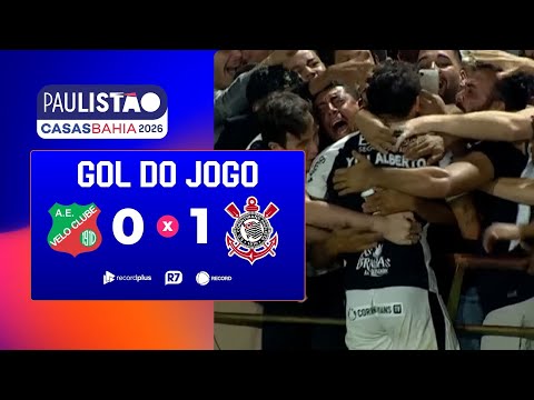 Velo Clube 0 x 1 Corinthians: confira o gol do jogo na narração de Cléber Machado