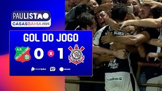 Velo Clube 0 x 1 Corinthians: confira o gol do jogo na narração de Cléber Machado