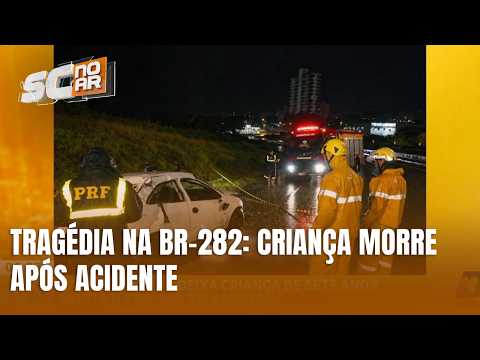 Criança morre após capotamento na BR-282 em Xanxerê