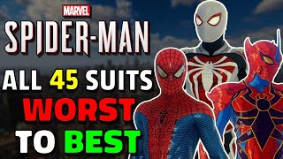 ALL 45 SUITS in Spider-Man PS4 Remastered Ranked W