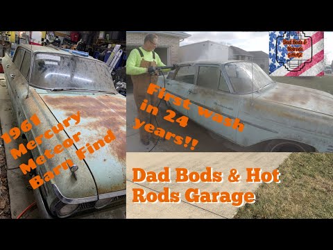 Thumbnail for 1961 Mercury Meteor barn find bring home and wash by Car
