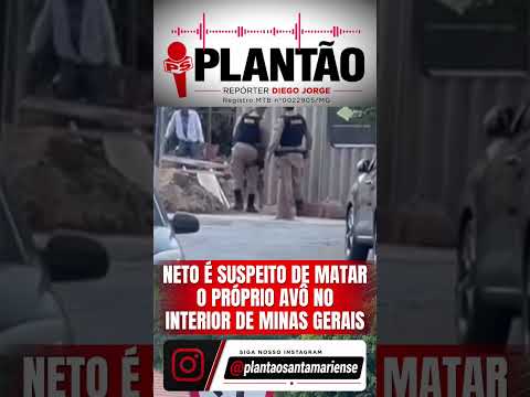 Neto é suspeito de matar o próprio avô com canivete em Goiabeira, MG - 02/06/2026.