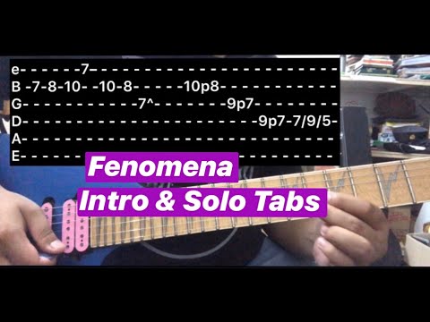 [Tabs] Fenomena - Search (Guitar Intro & Solo Lesson/Tutorial)