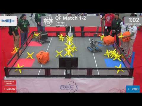 2017 VEXU Design QF1-2 - MASON1 vs UTEZ1 - 54 to 0