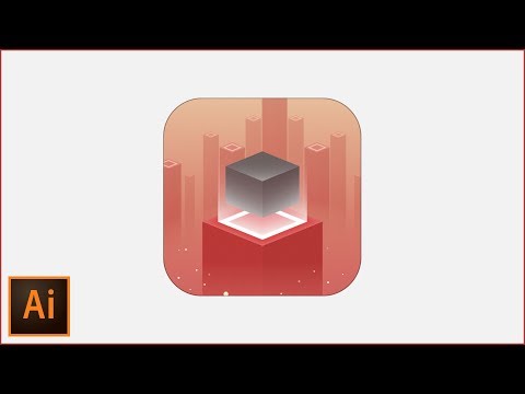 Floating Cube Icon Design Illustrator Tutorial Video Lecture Adobe