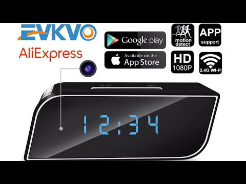 EVKVO Z10 беспроводная WIFI камера часы Wi-Fi мини СКРЫТАЯ КАМЕРА ЧАСЫ