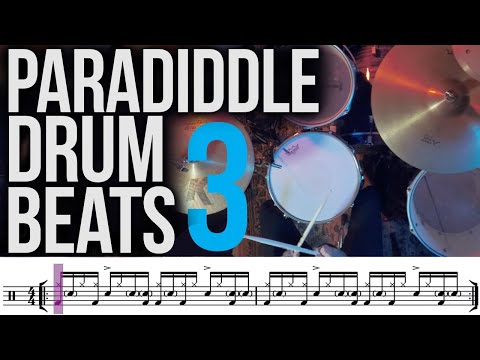 Paradiddle Drum Beats - 3 Killer Grooves (PART 1)