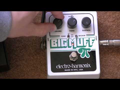 Electro Harmonix Big Muff Pi Tone Wicker Fuzz Pedal Demo