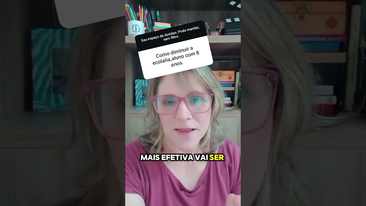 Ecolalia é comunicação na escola.
