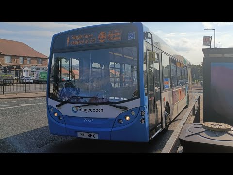 FULL ROUTE: Stagecoach NE E300 27731 | Route 18 Seaburn - GIlley Law