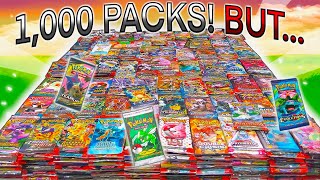 1,000 PACKS... BUT The Video Ends If I Pull The BEST Pokemon Card (10,000 Subscriber Special!)
