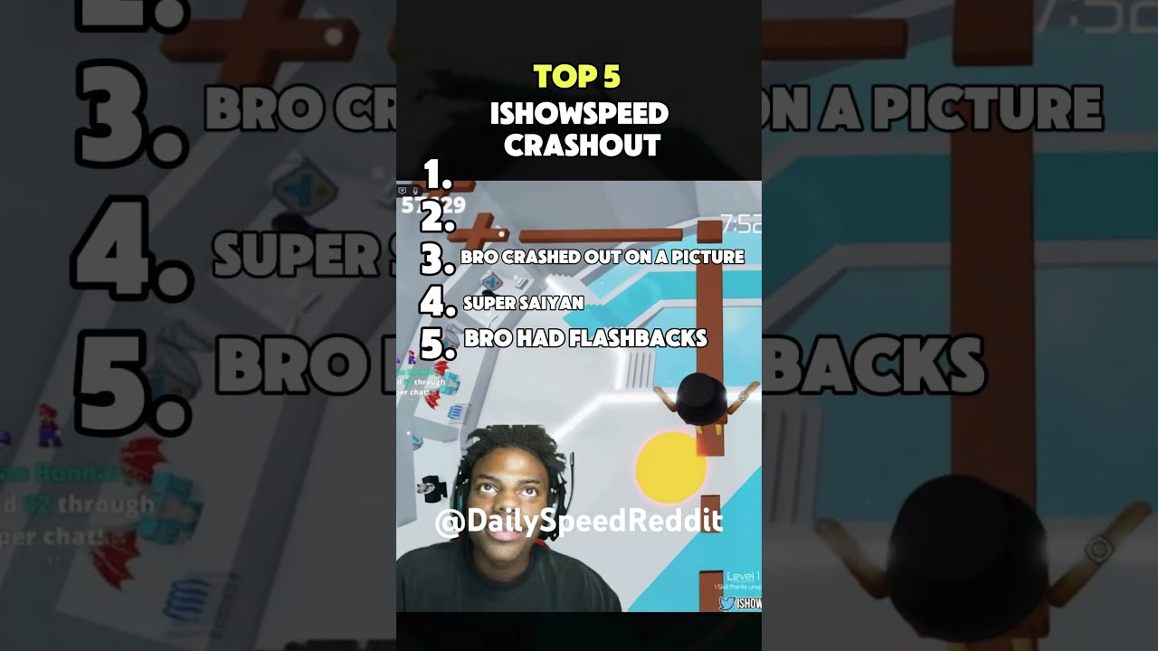 Top 5 ISHOWSPEED CRASHOUT