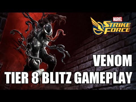 Venom Tier 8 Blitz Gameplay - Marvel Strike Force