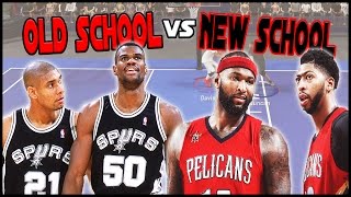 WHO'S THE BETTER DUO? DAVIS AND COUSINS OR ROBINSON AND DUNCAN? - NBA 2K17 Blacktop