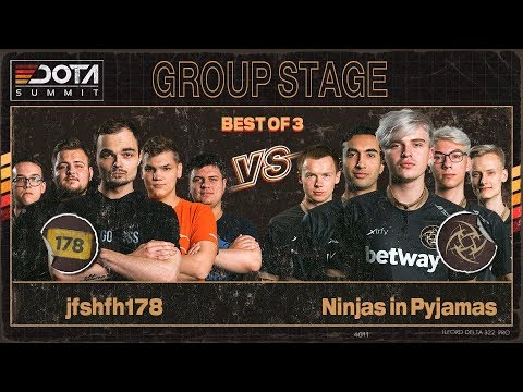 jfshfh178 vs Ninjas in Pyjamas Game 1 - Dota Summit 11: Decider Match