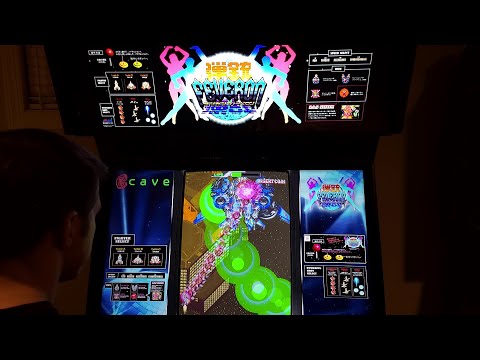 Dangun Feveron Arcade Cabinet MAME Playthrough w/ Hypermarquee