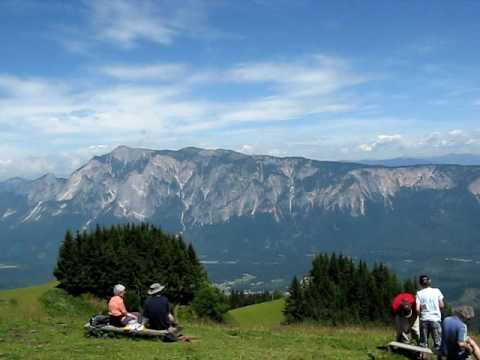 Kranjska Gora. Tromeja, top of the three borders point Slovenia, Austria and Italy