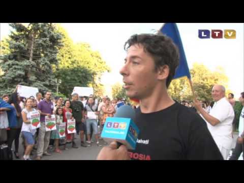 Protest pentru salvarea Roșiei Montane la Constanța - Litoral TV