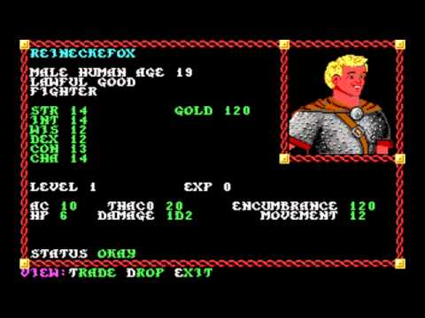 Let's play Pool of Radiance (PoR) auf Deutsch [BLIND] Teil 1