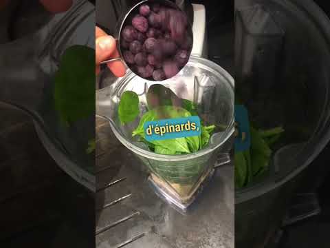 Recette Smoothie myrtille épinards banane