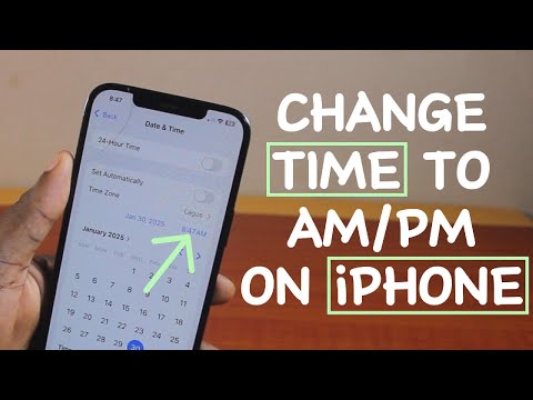 How to Change Time to AM/PM on an iPhone
