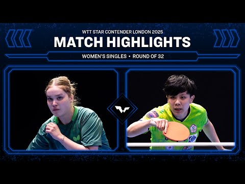 Elena Zaharia vs Cheng l-Ching | WS R32 | #WTTLondon 2025