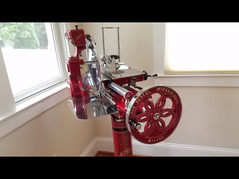 The unpacking of Berkel B114 flywheel slicer and using it for the first time!