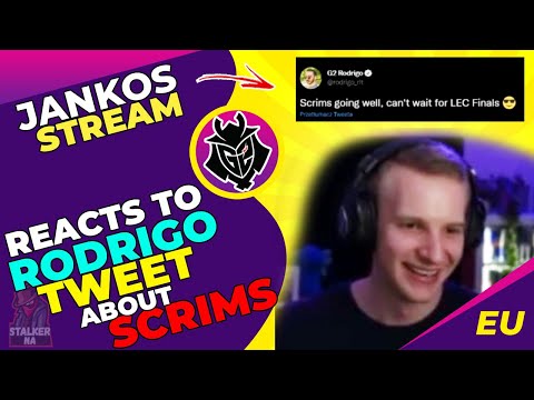 G2 Jankos Reacts to G2 Rodrigo Tweet About Scrims 👀