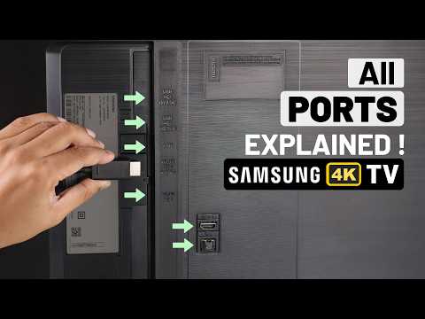 Samsung 4K Smart TV Back Ports Explained! [HDMI, USB, Optical, Coaxial etc]